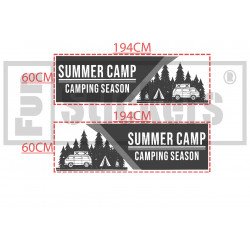 Fiat Ducato camping-car Adventure Summer Camping kit complet autocollant Fun Stickers