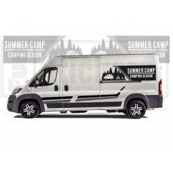 copy of Fiat ducato Camper adventure kit -  GRIS - Kit Complet - voiture Sticker Autocollant Graphic Decals