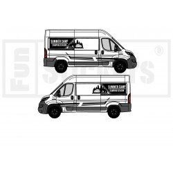 copy of Fiat ducato Camper adventure kit -  GRIS - Kit Complet - voiture Sticker Autocollant Graphic Decals