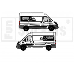 Fiat ducato Camper Adventure summer camping - Kit Complet - voiture Sticker Autocollant Graphique