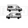 Fiat ducato Camper Adventure summer camping - Kit Complet - voiture Sticker Autocollant Graphique