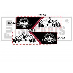 Fiat Ducato camping-car Adventure Montagne kit complet autocollant Fun Stickers