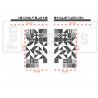 Citràen DS3 - Logos stickers side and hood stickers kit