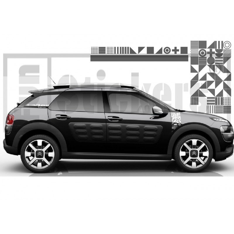 Citroen C4 Cactus Rip Curl kit logos stickers lateraux Fun Stickers