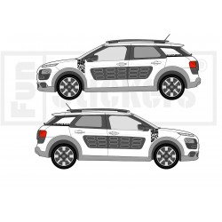 Citràen DS3 - Logos stickers side and hood stickers kit