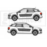 Citroën C4 cactus RIP CURL kit- Logos stickers Latéraux et capot - Tuning Sticker Autocollant Graphic Decals