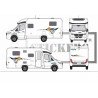 Camping-Car Pilote Pacific 62 kit decoration autocollant bandes logos Fun Stickers