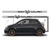 Fiat Abarth 595 Turismo bandes bas de caisse noir kit Fun Stickers