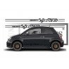 Fiat Abarth 595 Pista bandes bas de caisse noir kit Fun Stickers