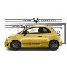 Fiat Abarth 595 Esse Esse bas de caisse noir kit complet autocollant Fun Stickers