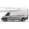 Fiat Ducato Camper Aventure gris rouge kit complet autocollant Fun Stickers