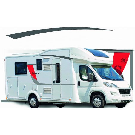 Camping-Car Lyseo A kit complet autocollants droit gauche arriere Fun Stickers