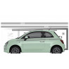 Fiat 500 bandes intégrale - Kit Complet - voiture Sticker Autocollant Graphic Decals