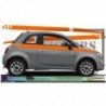 Fiat 500 - kit Side strips Damier sticker stickers