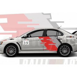 Mistubishi lancer Evo Tommi MAKENEN autocollants rallye voiture Sticker Graphic Decals