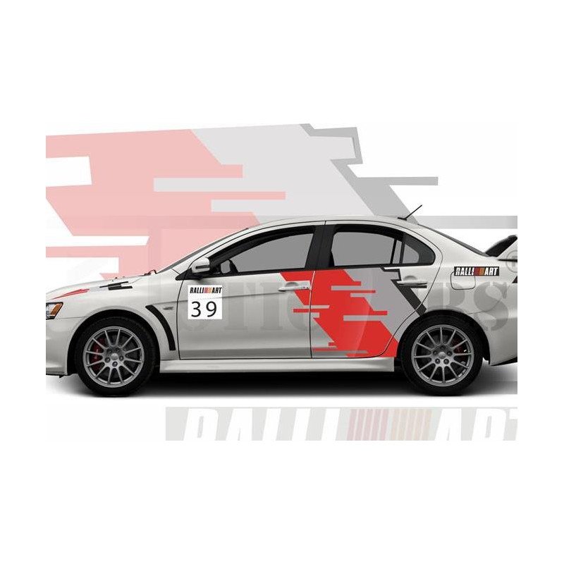 Mitsubishi Lancer Evo Tommi Makinen Edition autocollants rallye Fun Stickers