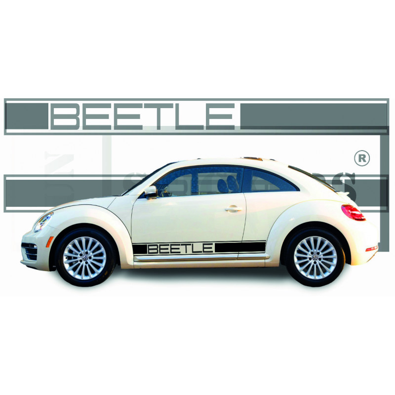 Volkswagen VW New beetle bande latérale -  - Kit Complet - voiture Sticker Autocollant Graphic Decals