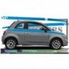 Fiat 500 - kit Side strips Damier sticker stickers