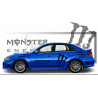 Subaru Impreza WRC rally Monster energy sponsoring autocollants voiture stickers