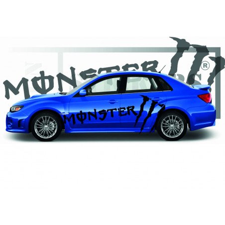 Subaru Impreza WRC Rally Monster Energy sponsoring autocollants stickers Fun Stickers