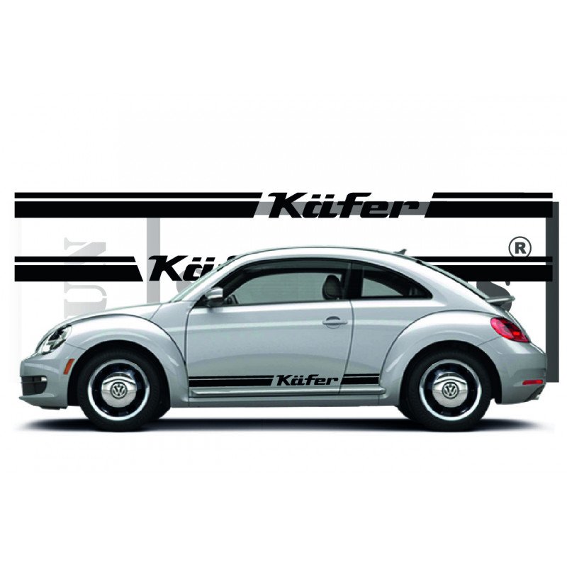 VW Coccinelle New Beetle Kafer kit complet autocollant decoration Fun Stickers