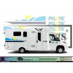 Camping-car Pilote Pacific 68 kit decoration complet autocollant Fun Stickers