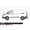 copy of Ford Transit Custom Bands side tailgate hood Kit Decoration - Tuning Sticker Sticker Graphic Decals