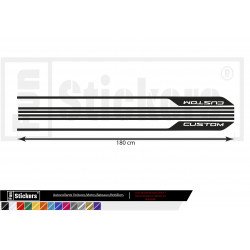 copy of Ford Transit Custom Bands side tailgate hood Kit Decoration - Tuning Sticker Sticker Graphic Decals