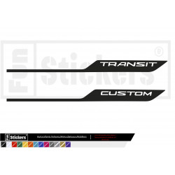 Kit de décoration autocollant pour Ford Transit Custom - Bandes latérales - Stickers tuning