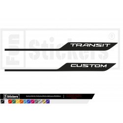 copy of Ford Transit Custom Bands side tailgate hood Kit Decoration - Tuning Sticker Sticker Graphic Decals