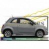 Fiat 500 sticker bandes laterales retro vagues design vintage Fun Stickers