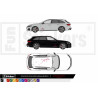 Audi  - Kit déco - Tuning Sticker Autocollant Graphic Decals