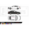 Audi  - Kit déco - Tuning Sticker Autocollant Graphic Decals