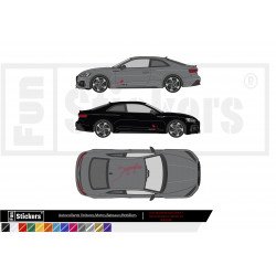 Audi kit decoration toit et bas de caisse kit complet autocollant Fun Stickers