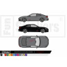 Audi  - Kit déco - Tuning Sticker Autocollant Graphic Decals