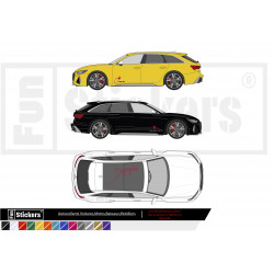 Audi  - Kit déco - Tuning Sticker Autocollant Graphic Decals