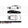 Audi  - Kit déco - Tuning Sticker Autocollant Graphic Decals