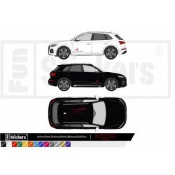 Audi kit decoration toit et bas de caisse kit complet autocollant Fun Stickers