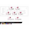 copy of Toyota manufacturer logo - - Complete Kit - Tuning Sticker Sticker Graphic Decals