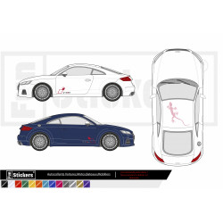 Audi  - Kit déco - Tuning Sticker Autocollant Graphic Decals