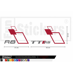 Audi  - Kit déco - Tuning Sticker Autocollant Graphic Decals