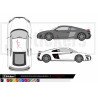 Audi  - Kit déco - Tuning Sticker Autocollant Graphic Decals