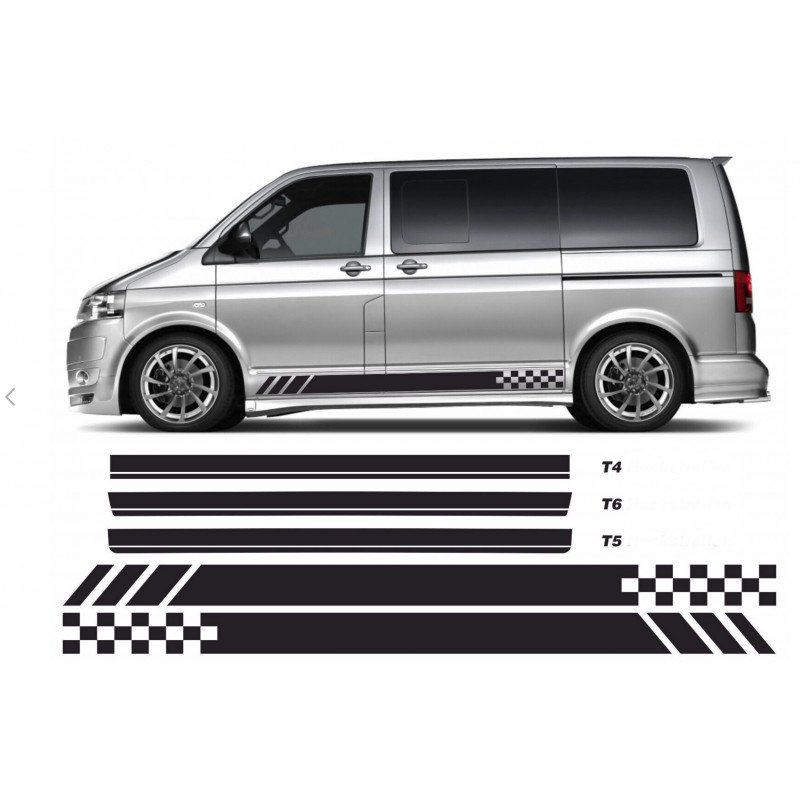 VW Transporter California bandes Stripe Edition 3 bas de caisse kit Fun Stickers