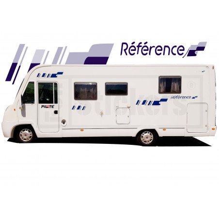 Camping-Car Pilote kit decoration complet reference autocollant Fun Stickers