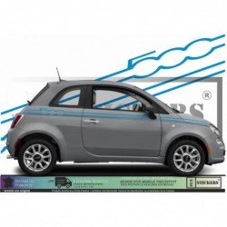 Fiat 500 Signature autocollant stripping bandes laterales Fun Stickers