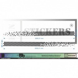 Sticker trace de pneu 4x4 universel stripping lateral pick-up SUV Fun Stickers