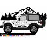 Jeep Renegade montagne paysage portieres kit complet autocollant Fun Stickers