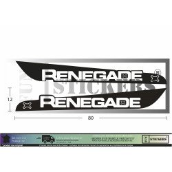 Jeep Renegade ailes avant kit decoration autocollant sticker Fun Stickers