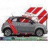 Fiat 500 kit stickers bandes racing style sportif autocollant Fun Stickers