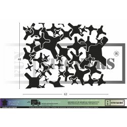 Jeep Renegade capot decoration kit complet autocollant sticker Fun Stickers